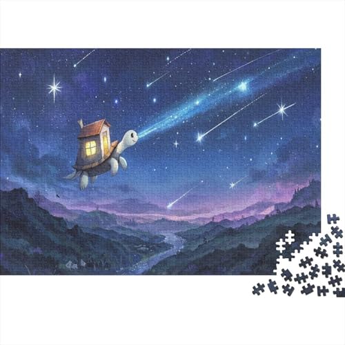 Puzzle 1000 Teile Schildkröten-Himmelskabine Holzspielzeug, Erwachsene & Kinder, Klassische Puzzles, Legespiel, Wohnkultur, Einzigartiges Geschenk 1000pcs (75x50cm) von WXLWHR