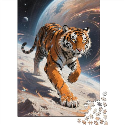 Puzzle 1000 Teile Tigerplanet Holzspielzeug Für Erwachsene & Kinder, Klassische Puzzles, Herausforderung, Moderne Wohnkultur, Einzigartiges Geschenk 1000pcs (75x50cm) von WXLWHR