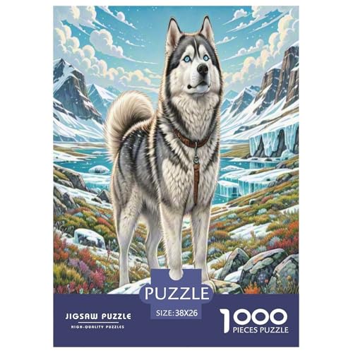 Sibirischer Husky Puzzle 1000 Teile Schwer Puzzle Spielzeug Lernspiel Impossible Herausforderungsspielzeug Für Erwachsene Und Kinder Ab 12 Jahren 38x26cm/1000pcs Sibirischer Husky Puzzle 1000 Teile Schwer Puzzle Spielzeug Lernspiel Impossible Herausforderungsspielzeug Für Erwachsene Und Kinder Ab 12 Jahren 38x26cm/1000pcs von WXLWHR