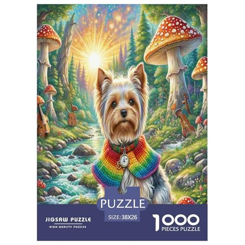 Yorkshire Terrier Puzzle 1000 Teile Schwer Puzzle Spielzeug Lernspiel Impossible Herausforderungsspielzeug Für Erwachsene Und Kinder Ab 12 Jahren 38x26cm/1000pcs Yorkshire Terrier Puzzle 1000 Teile Schwer Puzzle Spielzeug Lernspiel Impossible Herausforderungsspielzeug Für Erwachsene Und Kinder Ab 12 Jahren 38x26cm/1000pcs von WXLWHR