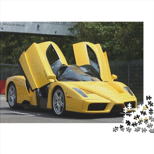 WXMMoney 1000-teiliges Holzpuzzle, Sportwagen, für Erwachsene und ältere Kinder, die Puzzles mögen und sich für Autos interessieren, 75 x 50 cm von WXMMoney