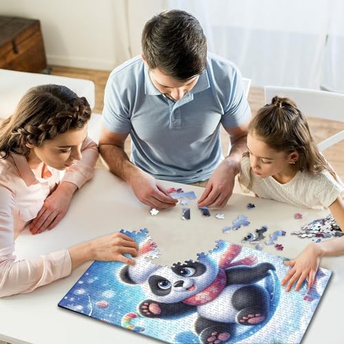 1000-teiliges Puzzle „Frohe Weihnachten“, kreatives quadratisches Puzzle für Kinder, Holzpuzzle für Kinder, Lernspiel, Herausforderungsspielzeug (75 x 50 cm) von WXMMoney
