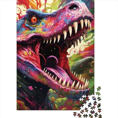 Art Animal Dinosaurs 300 Stück Puzzle Für Erwachsene 300 Stück Puzzle Für Erwachsene-Crazy Candy-300 Stück Puzzle Große Puzzles Kinder Lernspiel Spielzeug Geschenk Für Die Wanddekoration Puzzel 300 von WXMMoney