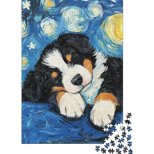 Beagle-Hunde-Puzzle für Kinder, 1000-teiliges Puzzle für Kinder, Holzpuzzle für Kinder, für Familie und Freunde, 1000 Teile (75 x 50 cm) von WXMMoney