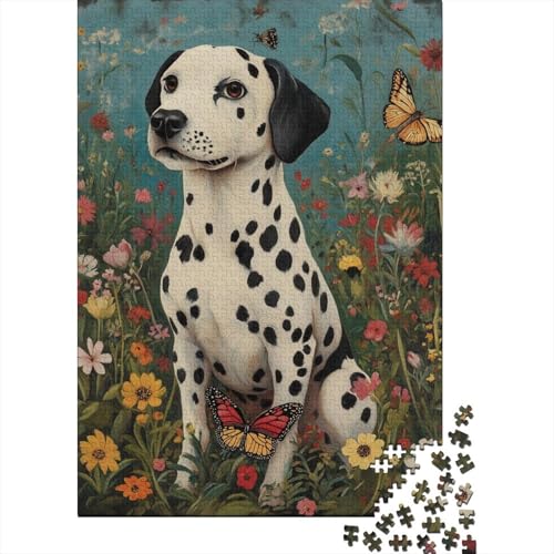 Dalmatiner-Puzzle für Kinder, 1000 Teile, Holzpuzzle, Geburtstags, gemeinsame Familienspiele, 1000 Teile (75 x 50 cm) von WXMMoney
