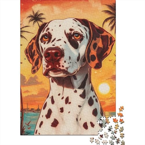 Dalmatiner-Puzzle für Kinder, 1000 Teile, Holzpuzzle, Geburtstags, gemeinsame Familienspiele, 1000 Teile (75 x 50 cm) von WXMMoney