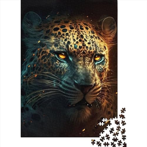 Das Jaguar-Holzpuzzle für Kinder, 1000-teiliges Puzzle, Lernspiele, Puzzle, Weihnachts- und Geburtstagsgeschenk, 1000 Teile (75 x 50 cm) von WXMMoney