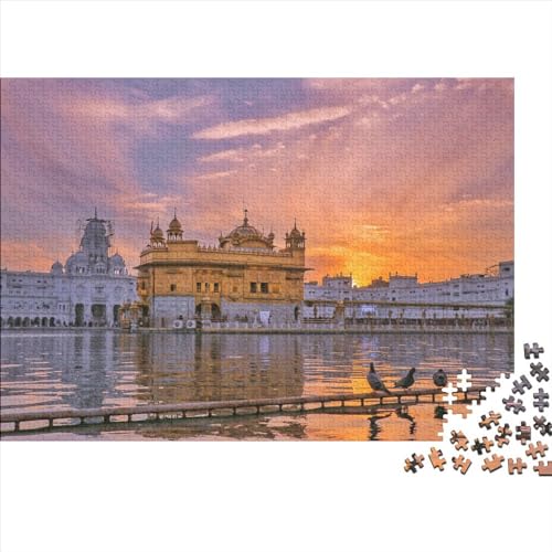 Holzpuzzle für Kinder und Erwachsene, indische Schönheit, 1000 Teile, rechteckiges Puzzle, Spiel zur intellektuellen Entwicklung, 1000 Teile (75 x 50 cm) von WXMMoney