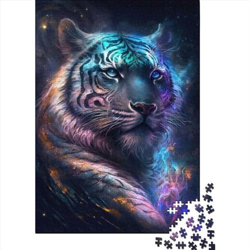 Nebula Tiger4 Puzzle für Kinder, 1000-teiliges Puzzle für Holzpuzzle für Erwachsene, Puzzle, Lernspiele, 1000 Teile (75 x 50 cm) von WXMMoney