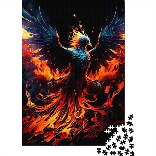 Phoenix33 Puzzle 1000 für Kinder, Holzpuzzle für Kinder, Familienpuzzlespiel, Geburtstags, Heimdekoration, 1000 Teile (75 x 50 cm) von WXMMoney