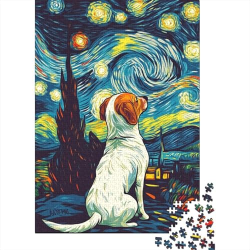 Puzzle 1000 Teile Puzzle für Erwachsene und Kinder Der Labrador Retriever Puzzle Intellektuelles Entspannungsspiel 1000 Teile (75x50cm) von WXMMoney