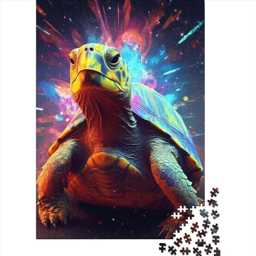 Puzzle für Erwachsene und Teenager mit 1000 Teilen, Spielpuzzle, Schildkröte, buntes Puzzle, Lernspiele, Familienaktivitäten, 1000 Teile (75 x 50 cm) von WXMMoney