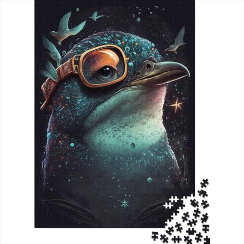 Puzzle für Kinder, 1000 Teile, Pinguin-Illusion, Puzzle, Lernspiel, Herausforderungsspielzeug, Puzzles für Kinder, 1000 Teile (75 x 50 cm) von WXMMoney