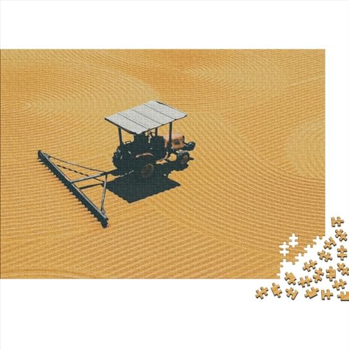 Puzzles für Erwachsene, 1000 Teile, Puzzle für Erwachsene, Bauernhof-Erntemaschine, kreative rechteckige Puzzles, Holzpuzzle, Puzzle 1000 Teile (75 x 50 cm) von WXMMoney