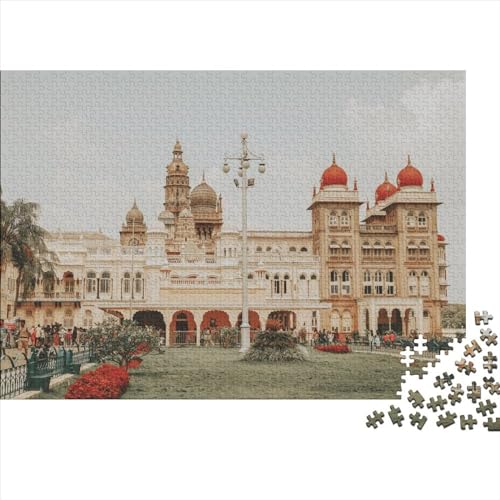 Puzzles für Erwachsene, 1000 Teile, indische Schönheit, kreative Holzpuzzles, praktisches Spiel, Familiendekoration, 1000 Teile (75 x 50 cm) von WXMMoney