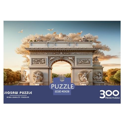 Puzzles für Erwachsene, 300 Teile, Triumphbogen-Puzzles für Erwachsene, Holzbrett-Puzzles, lustiges Geschenk, 300 Teile (40 x 28 cm) von WXMMoney