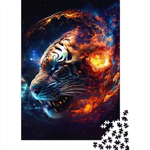 Tiger6 Puzzle für Kinder, 1000 Teile, Jungen und Mädchen, Holzpuzzle, Spiel, Geburtstags, Puzzle, Gelegenheitsspiele, 1000 Teile (75 x 50 cm) von WXMMoney