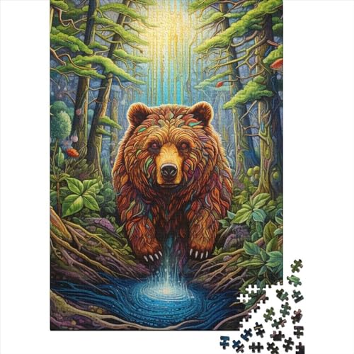 WXMMoney Animal Bear Puzzle 1000 Teile Puzzle Für Erwachsene Und Kinder Ab 14 Jahren,Puzzlespiel Erwachsenen Puzzlespiel Puzzel 1000pcs (75x50cm) von WXMMoney