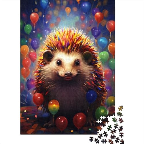 WXMMoney Animal Hedgehog Puzzlespiel 500 Teile, Puzzle Erwachsene 500 Teile, Impossible Puzzle Geschicklichkeitsspiel Für Die Ganze Familie, Puzzle Erwachsene 500 Teile Puzzel 500pcs (52x38cm) von WXMMoney