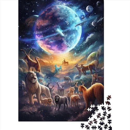 WXMMoney Animal World Puzzle 500 Teile Puzzle Für Erwachsene Und Kinder Ab 14 Jahren,Puzzlespiel Erwachsenen Puzzlespiel Puzzel 500pcs (52x38cm) von WXMMoney