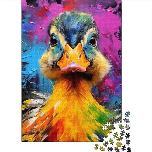 WXMMoney Art Animal Duck Puzzle 500 Teile Erwachsener Kniffel Spaß Für Die Ganze Familie - Abwechslungsreiche 500 Puzzleteilige Motive Puzzle Erwachsene, Puzzel 500pcs (52x38cm) von WXMMoney