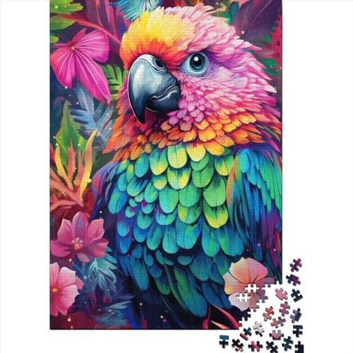 WXMMoney Art Animal Parrot Puzzle 1000 Teile Erwachsener Kniffel Spaß Für Die Ganze Familie - Abwechslungsreiche 1000 Puzzleteilige Motive Puzzlespiel Erwachsene, Puzzel 1000pcs (75x50cm) von WXMMoney