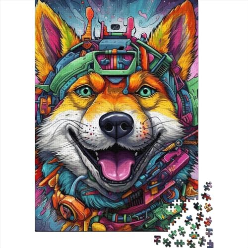 WXMMoney Art Dog Puzzle 500 Teile Erwachsener Kniffel Spaß Für Die Ganze Familie - Abwechslungsreiche 500 Puzzleteilige Motive Puzzlespiel Erwachsene, Puzzel 500pcs (52x38cm) von WXMMoney