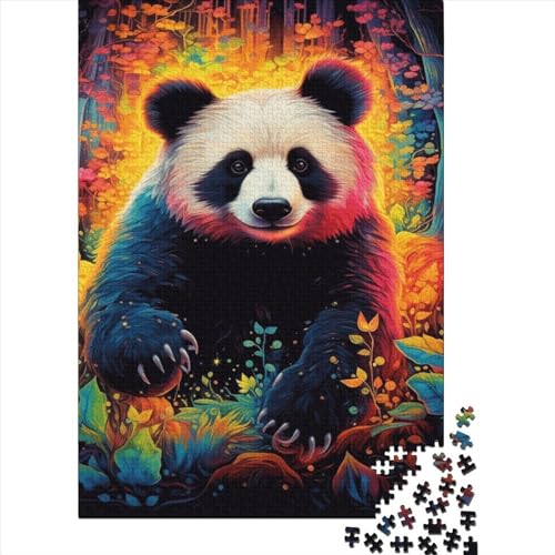 WXMMoney Art Panda Animals Puzzle 1000 Teile Erwachsener Kniffel Spaß Für Die Ganze Familie - Abwechslungsreiche 1000 Puzzleteilige Motive Puzzlespiel Erwachsene, Puzzel 1000pcs (75x50cm) von WXMMoney