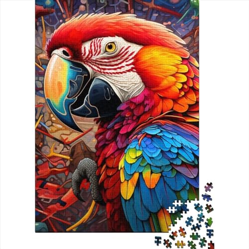 WXMMoney Art Parrot Animal Puzzle 300 Teile Erwachsener Kniffel Spaß Für Die Ganze Familie - Abwechslungsreiche 300 Puzzleteilige Motive Puzzle Erwachsene, Puzzel 300pcs (40x28cm) von WXMMoney