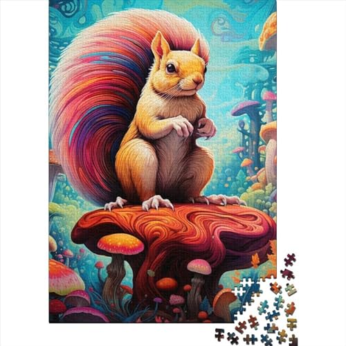 WXMMoney Art Squirrel Puzzle 300 Teile Erwachsener Kniffel Spaß Für Die Ganze Familie - Abwechslungsreiche 300 Puzzleteilige Motive Puzzlespiel Erwachsene, Puzzel 300pcs (40x28cm) von WXMMoney