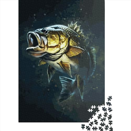WXMMoney Fishing Fish 1000 Stück Puzzles Für Erwachsene Teenager Stress Abbauen Familien-Puzzlespiel 1000-teiliges Puzzle Kinder Lernspiel Spielzeug Geschenk Puzzel 1000pcs (75x50cm) von WXMMoney