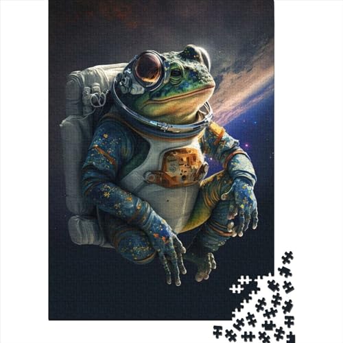 WXMMoney Frog Space Astronaut6 1000 Stück Puzzles Für Erwachsene Teenager Stress Abbauen Familien-Puzzlespiel 1000-teiliges Puzzle Kinder Lernspiel Spielzeug Geschenk Puzzel 1000pcs (75x50cm) von WXMMoney