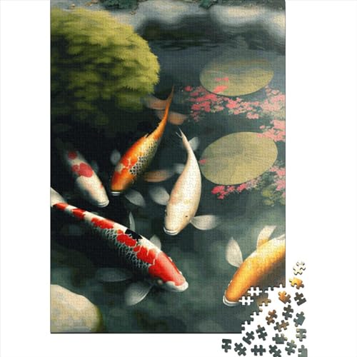 WXMMoney Goldfish Swimmin Puzzle 1000 Teile Erwachsener Kniffel Spaß Für Die Ganze Familie - Abwechslungsreiche 1000 Puzzleteilige Motive Puzzle Erwachsene, Puzzel 1000pcs (75x50cm) von WXMMoney