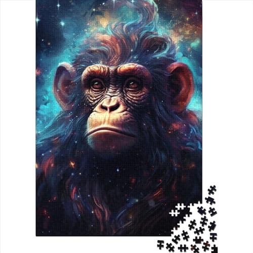 WXMMoney Monkey Puzzlespiel 300 Teile Jigsaw Puzzle 300 Puzzle FüR Erwachsene Kinder Senioren Erwachsenen Puzzlespiel Puzzel 300pcs (40x28cm) von WXMMoney