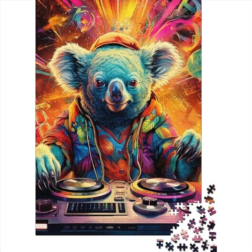 WXMMoney Musical Koala Puzzle 1000 Teile Erwachsener Kniffel Spaß Für Die Ganze Familie - Abwechslungsreiche 1000 Puzzleteilige Motive Puzzle Erwachsene, Puzzel 1000pcs (75x50cm) von WXMMoney