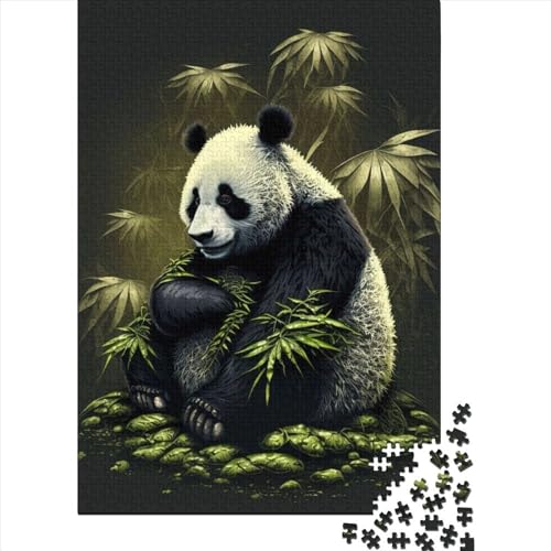 WXMMoney Panda Bamboo Japan Puzzle 1000 Teile,Puzzle Für Erwachsene, Impossible Puzzle, Geschicklichkeitsspiel Für Die Ganze Familie,Puzzle Legespiel- Erwachsenenpuzzle Puzzel 1000pcs (75x50cm) von WXMMoney