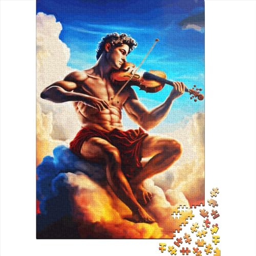 WXMMoney Play The Violin Puzzle 300 Teile Puzzle Erwachsene Schwieriges Schwer Puzzle Für Erwachsene Und Kinder Ab 14 Jahren Puzzel 300pcs (40x28cm) von WXMMoney