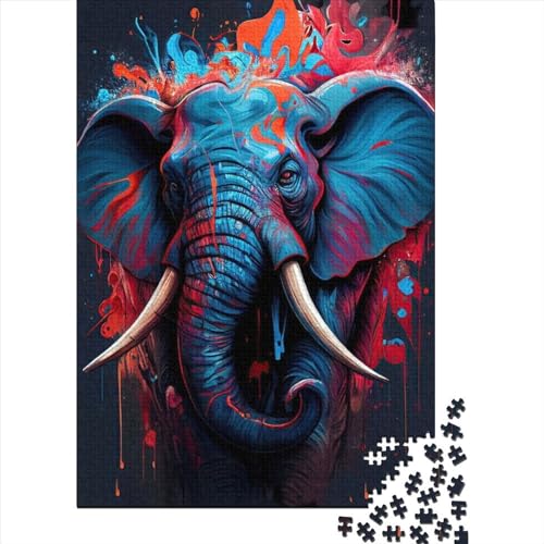WXMMoney The Graceful Elephant 500 Teile Puzzle, Puzzles Für Erwachsene, 500 Teile Puzzlespiel Für Jugendliche & Erwachsene Puzzlespiel Puzzel 500pcs (52x38cm) von WXMMoney