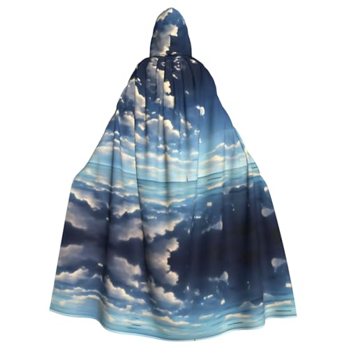 WXXWXD Weiße Wolken über dem Meer, bedruckter Kapuzenumhang, Halloween-Kostüm, kann für Partys, Rollenspiele, Fliege, ohne Reißverschluss, übergroßer Kapuzenumhang verwendet werden WXXWXD Weiße Wolken über dem Meer, bedruckter Kapuzenumhang, Halloween-Kostüm, kann für Partys, Rollenspiele, Fliege, ohne Reißverschluss, übergroßer Kapuzenumhang verwendet werden von WXXWXD