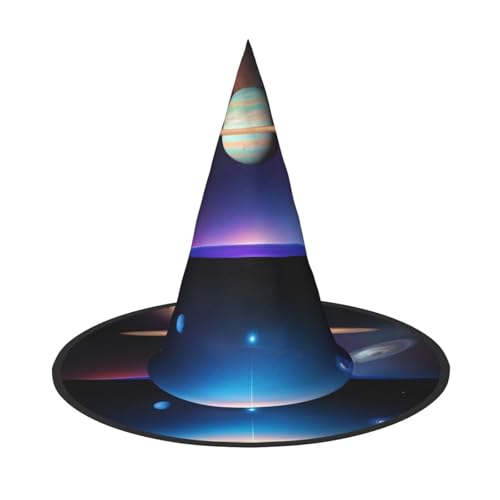 WXZYFP Cosmic Saturn Dies ist ein faltbarer und tragbarer Halloween-Hut. von WXZYFP