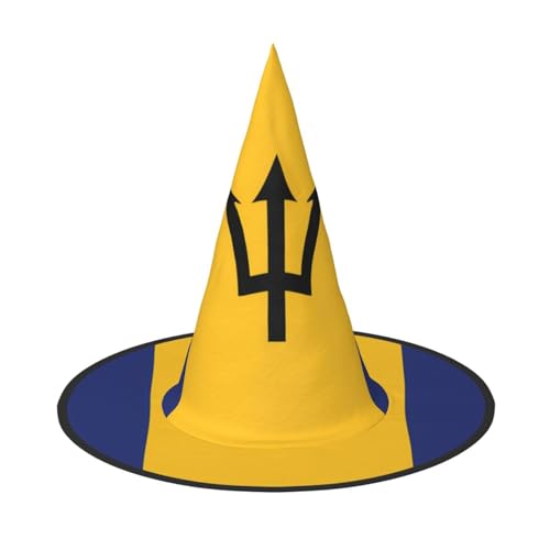 WXZYFP Flagge von Barbados. Dies ist ein faltbarer und tragbarer Halloween-Hut. von WXZYFP