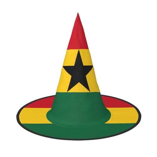 WXZYFP Flagge von Ghana. Dies ist ein faltbarer und tragbarer Halloween-Hut. von WXZYFP