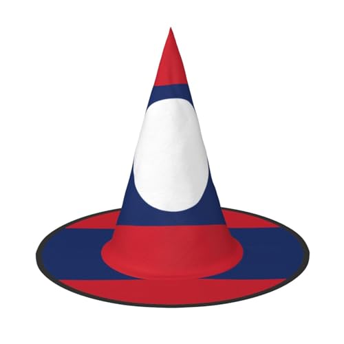 WXZYFP Flagge von Laos Dies ist ein faltbarer und tragbarer Halloween-Hut. von WXZYFP