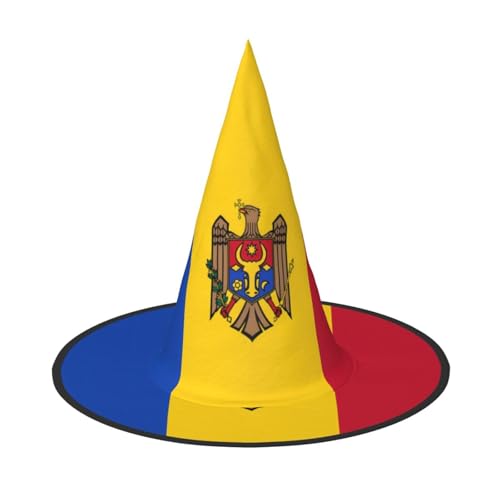 WXZYFP Flagge von Moldawien. Dies ist ein faltbarer und tragbarer Halloween-Hut. von WXZYFP