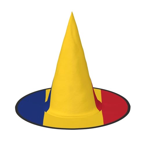 WXZYFP Flagge von Rumänien. Dies ist ein faltbarer und tragbarer Halloween-Hut. von WXZYFP