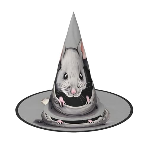 WXZYFP Graue Ratte. Dies ist ein faltbarer und tragbarer Halloween-Hut. von WXZYFP