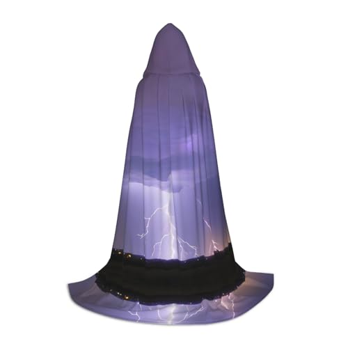 WXZYFP Lightning Storm Kleiner Kapuzenumhang für Teenager, geeignet für Halloween und Themenpartys, leicht zu waschen und zu pflegen. WXZYFP Lightning Storm Kleiner Kapuzenumhang für Teenager, geeignet für Halloween und Themenpartys, leicht zu waschen und zu pflegen. von WXZYFP