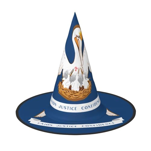 WXZYFP Louisiana-Flagge. Dies ist ein faltbarer und tragbarer Halloween-Hut. von WXZYFP