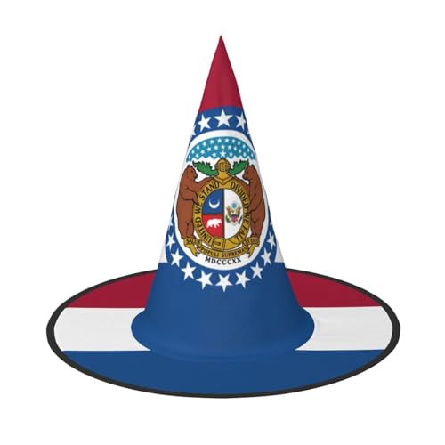WXZYFP Missouri-Staatsflagge. Dies ist ein faltbarer und tragbarer Halloween-Hut. von WXZYFP