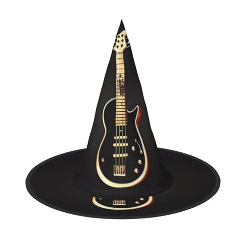 WXZYFP Schwarze Gitarre. Dies ist ein faltbarer und tragbarer Halloween-Hut. von WXZYFP